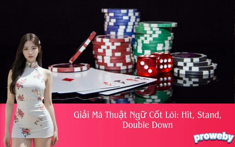 Giải Mã Thuật Ngữ Cốt Lõi: Hit, Stand, Double Down