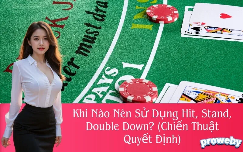 Khi Nào Nên Sử Dụng Hit, Stand, Double Down? (Chiến Thuật Quyết Định)