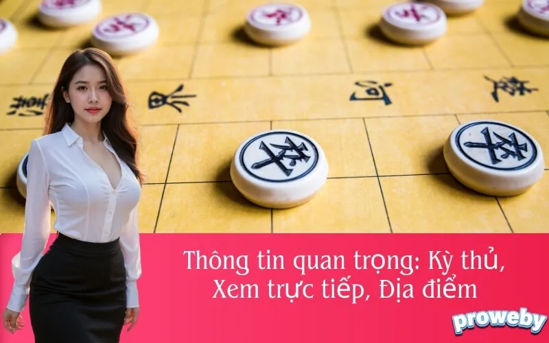 Thông tin quan trọng: Kỳ thủ, Xem trực tiếp, Địa điểm