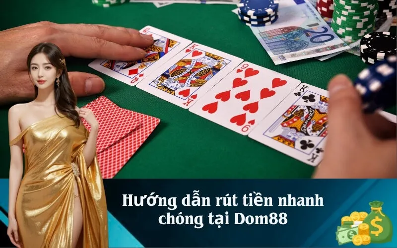 Hướng dẫn rút tiền nhanh chóng tại Dom88